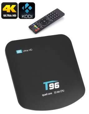 Android TV Box T96 4K Ultra HD Quad Core 32Bit CPU
