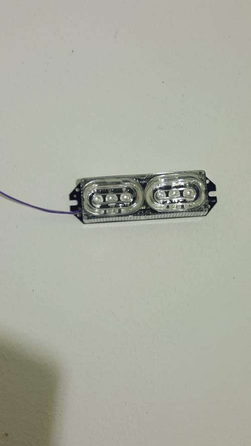 Super Bright  LED \ Strobe Lights 12V Warning Lamp Decoration R/B (Small)