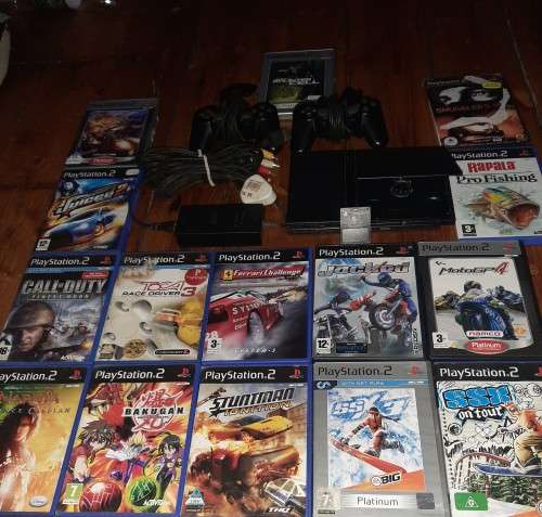 PS 2 with 15 games Working