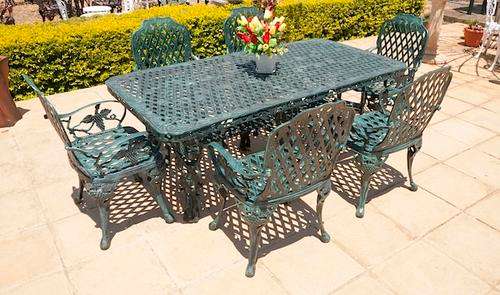 6 Seater Aluminium Furniture Set GRAPE DESIGN