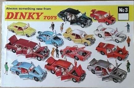 Original dinky toys  Brochure   No3 , issued  1967, 49 years old!    1/18