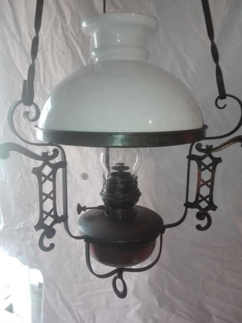 STUNNING RARE VINTAGE  DUTCH  SEILING OIL LAMP