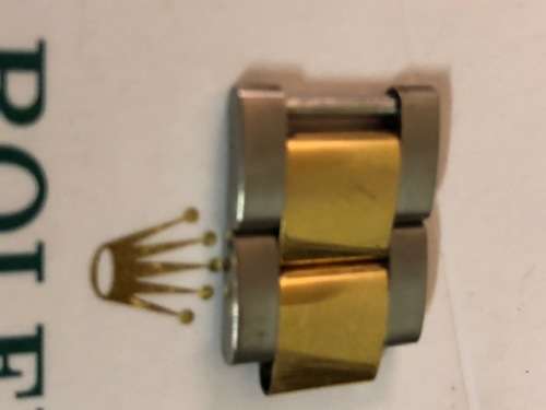 ROLEX GENUINE ORIGINAL TWO TONE 18 ct SOLID GOLD AND STEEL BRACELET  LINKS