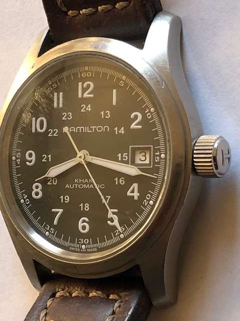 HAMILTON KHAKI AUTOMATIC ETA 2824-2 MOVEMENT 38mm DIAMETER