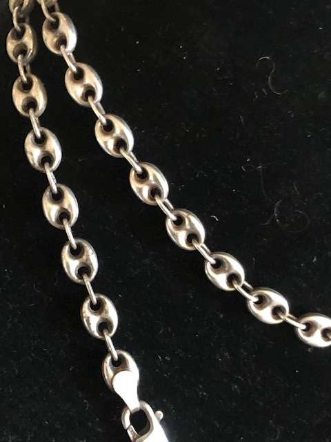 LONG 720mm STERLING SILVER GUCCI CHAIN
