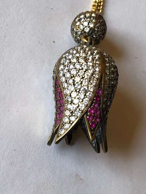 TOULIP-VINTAGE  STERLING SILVER PENDANT