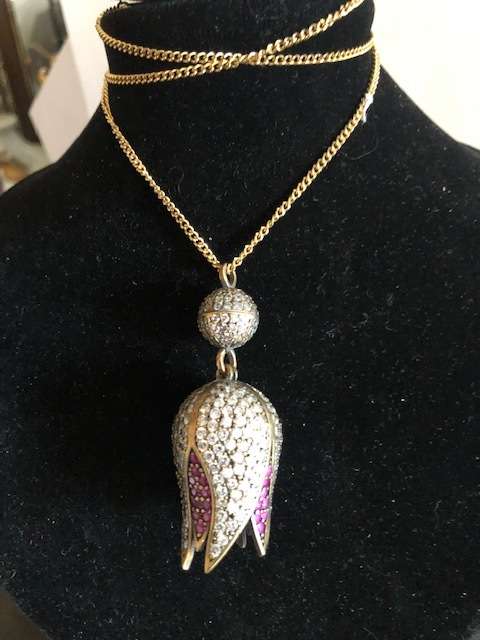 TOULIP-VINTAGE  STERLING SILVER PENDANT