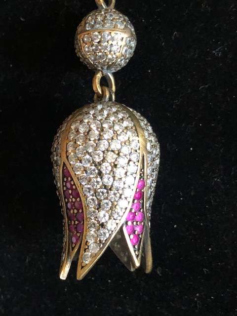 TOULIP-VINTAGE  STERLING SILVER PENDANT