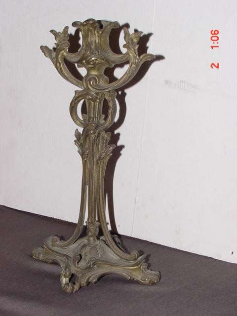 STUNNING -ART NUVEAU- SOLID BRASS CANDLESTICK