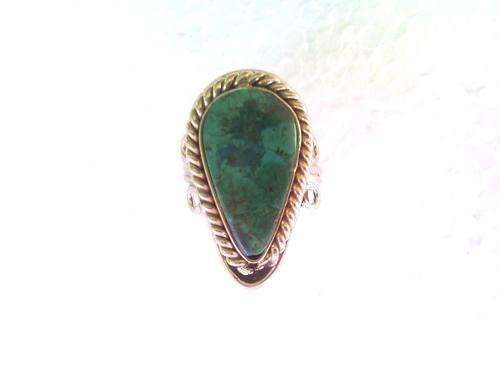 GORGEOUS PERUVIAN CHRYSOCOLLA ADJUSTABLE RING