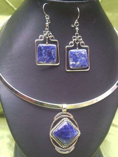 AMAZING BLUE SODALITE JEWELRY SET