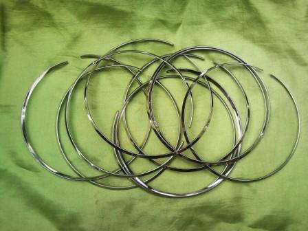 **RESELL OPPORTUNITY**12 LOT ALPACA SILVER COLLAR NECKLACES FOR PENDANTS