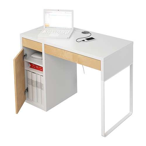 IKEA MICKE Desk with cupboard Width 105cm