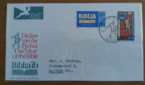 SWA 1970 SA Bible Society FDC