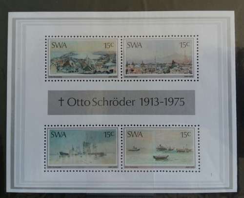SWA 1975 Paintings by Otto Shroder Miniature Sheet