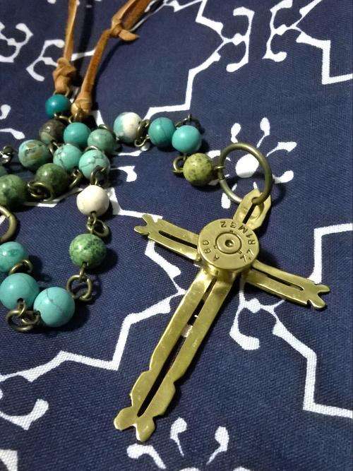 One of a kind Bullet Cross Rosary