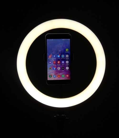 Ring Fill Light, 26cm USB, Dimmeable Lamp with Stand for Selfies, Videos, Tik-Tok