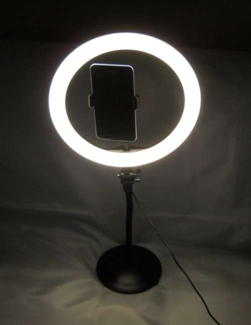 Ring Fill Light, 26cm USB, Dimmeable Lamp with Stand for Selfies, Videos, Tik-Tok