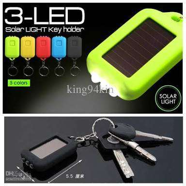 Solar/Regular light Charging Keyring emergency torches
