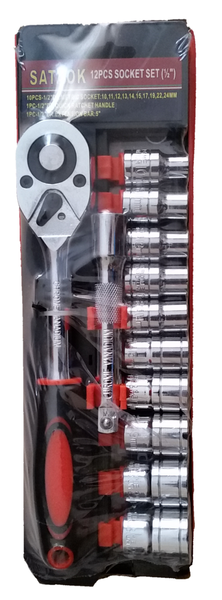 12 piece Socket Set (1/2")