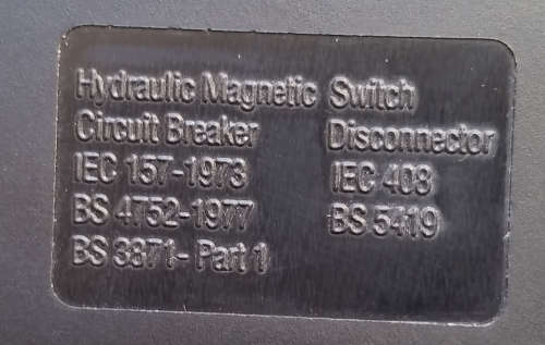 Cbi 120A-240V-5kA Single Pole Circuit breaker (HY-MAG SX1-G3)