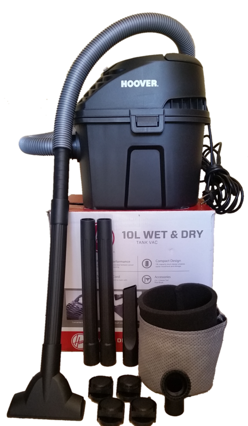 HOOVER 10L Wet n Dry Ash Vaccum (HWD10) - Display Unit As New!