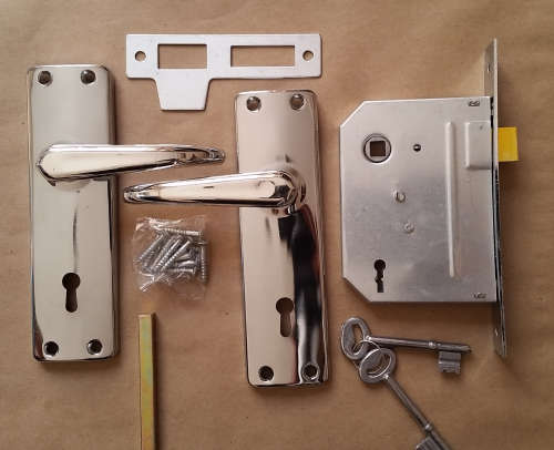 Mortice Chrome Plated Internal/Entrance Door Lock