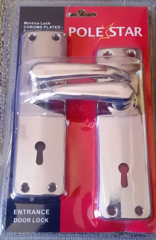 Mortice Chrome Plated Internal/Entrance Door Lock