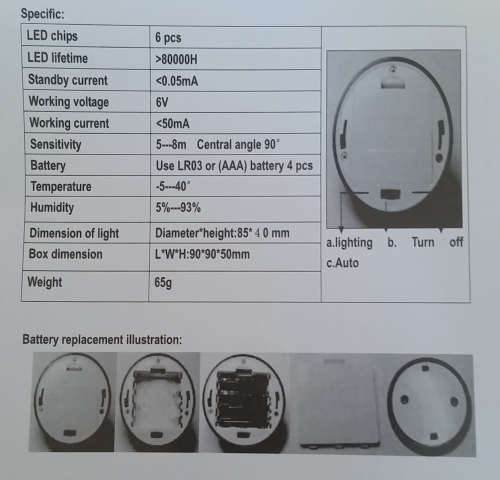 Auto PIR LED Nightlamp