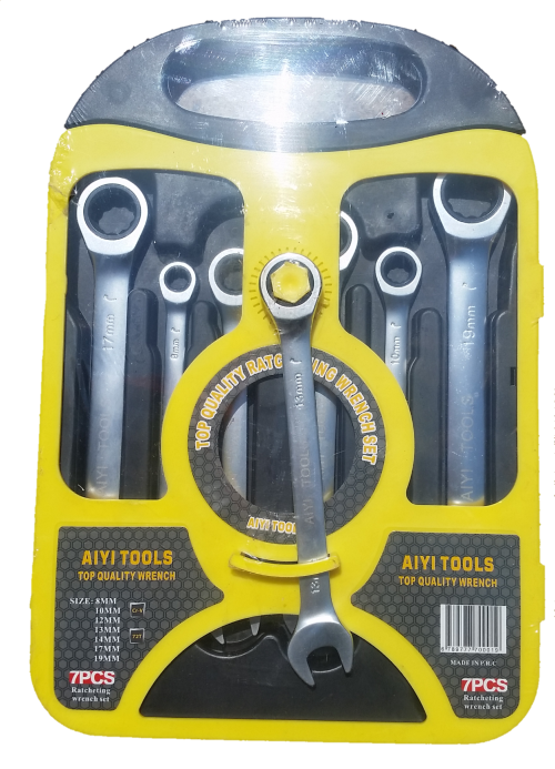 Chrome Vanadium Wrench Ratchet Spanner Combo