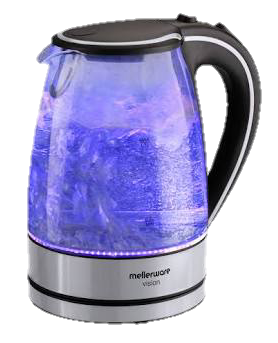 MELLERWARE BUE VISION GLASS KETTLE