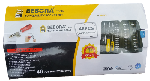 Bebona 46 Piece 1/4" Multi Use Socket Set