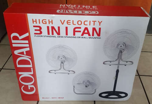 Display Unit - Package Wear - GOLDAIR HIGH VELOCITY 3 IN 1 FAN (GHV1802)