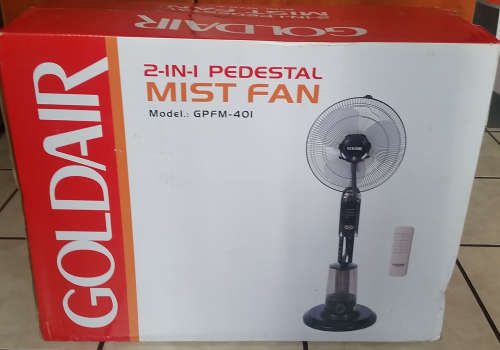 GOLDAIR 2 in 1 Pedestal Mist Fan - GPFM401