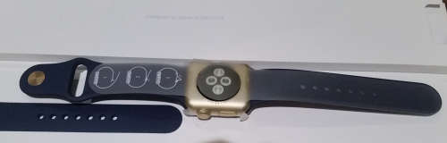 Apple Smart Watch Series 2 38mm Gold Aluminium Case/Midnight Blue Sport Band