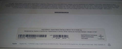 Apple Smart Watch Series 2 38mm Gold Aluminium Case/Midnight Blue Sport Band