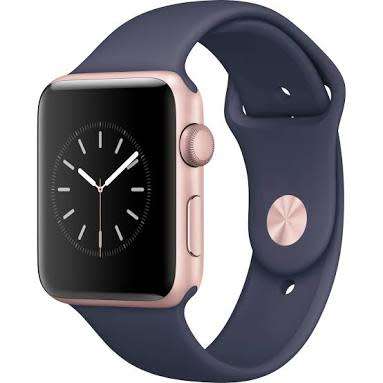 Apple Smart Watch Series 2 38mm Gold Aluminium Case/Midnight Blue Sport Band