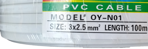 100m PVC Surfix Cabling 3 Core X 2.5mm