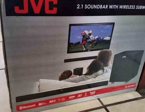 JVC 2.1 Soundbar with Wire-Less Subwoofer (TH-BY858)