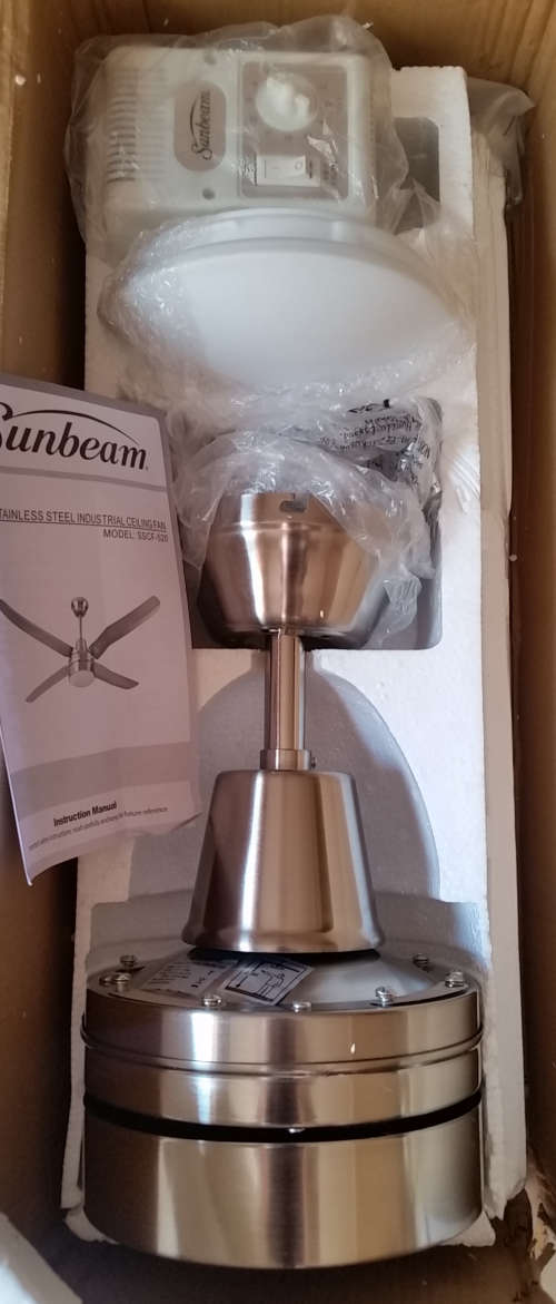 Sunbeam 56"/140cm 4 Blade Industrial/Domestic Ceiling Fan (SSCF-520)