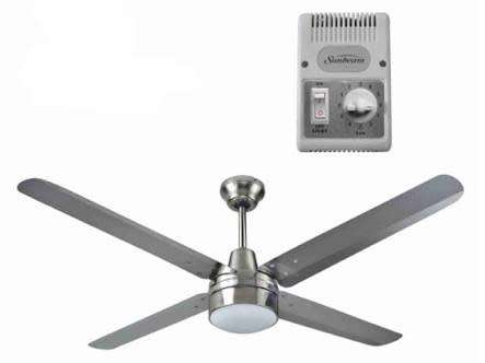 Sunbeam 56"/140cm 4 Blade Industrial/Domestic Ceiling Fan (SSCF-520)
