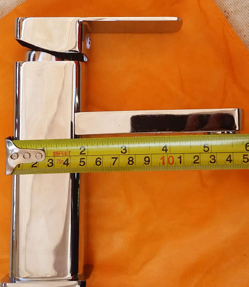 Single Mixer Italian Design Semi-Square Faucets (High Quality - Chrome Plated)