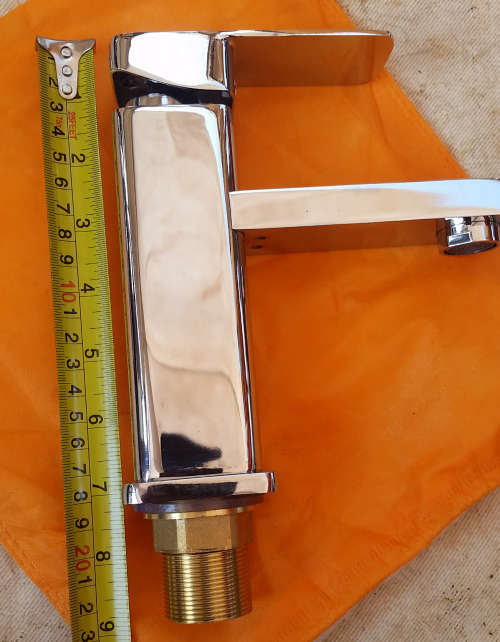 Single Mixer Italian Design Semi-Square Faucets (High Quality - Chrome Plated)