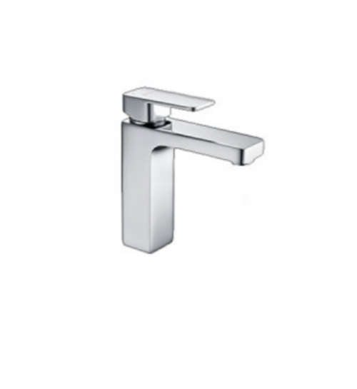 Single Mixer Italian Design Semi-Square Faucets (High Quality - Chrome Plated)