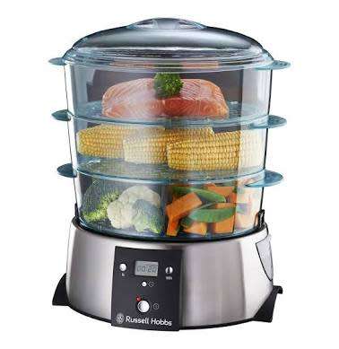 Russell Hobbs Satin Quartz 3 Tier Food Steamer