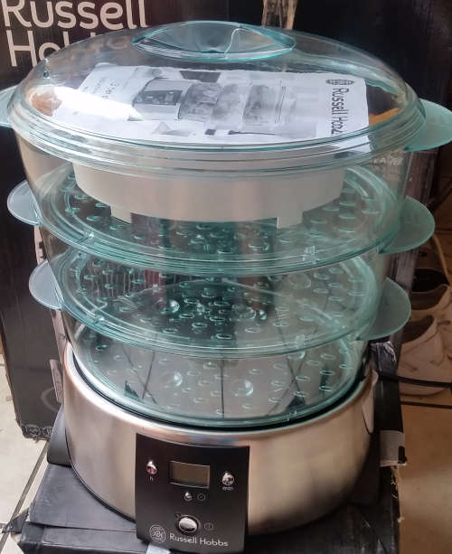 Russell Hobbs Satin Quartz 3 Tier Food Steamer