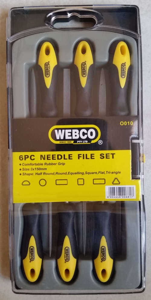 Webco 6 Piece Needle File Set