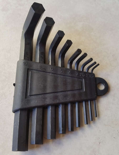 9 Piece Carbon Steel Allen Key Set