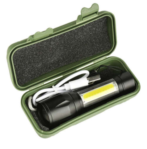 Explosion/Water Proof Tactical XPE + COB.LIGHT (USB RECHARGEABLE)