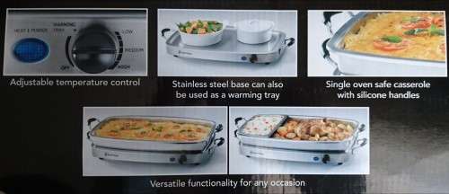 Russell Hobbs Deluxe Buffet Server & Warming Tray (RHBS650) Display Unit - As New!